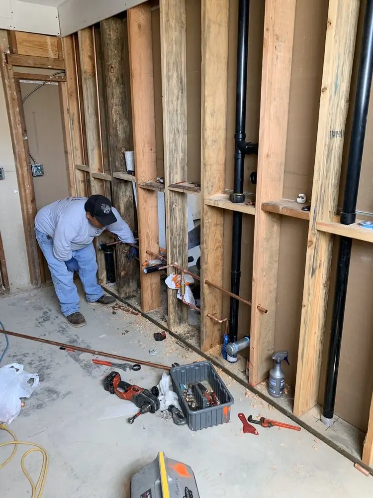 Commercial rough-in plumbing for Gas Line Repair in Bridgeport